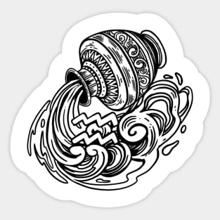 Aquarius - Astrology Design Sticker